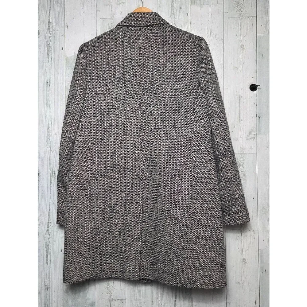 J. Crew Wool Blend Tweed Topcoat Sz 8